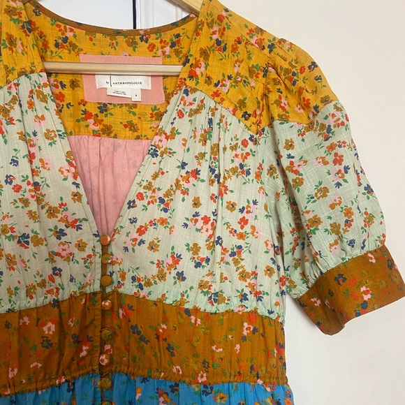 Anthropologie Tiered True Colorful Maxi Dress - Picture 7 of 11